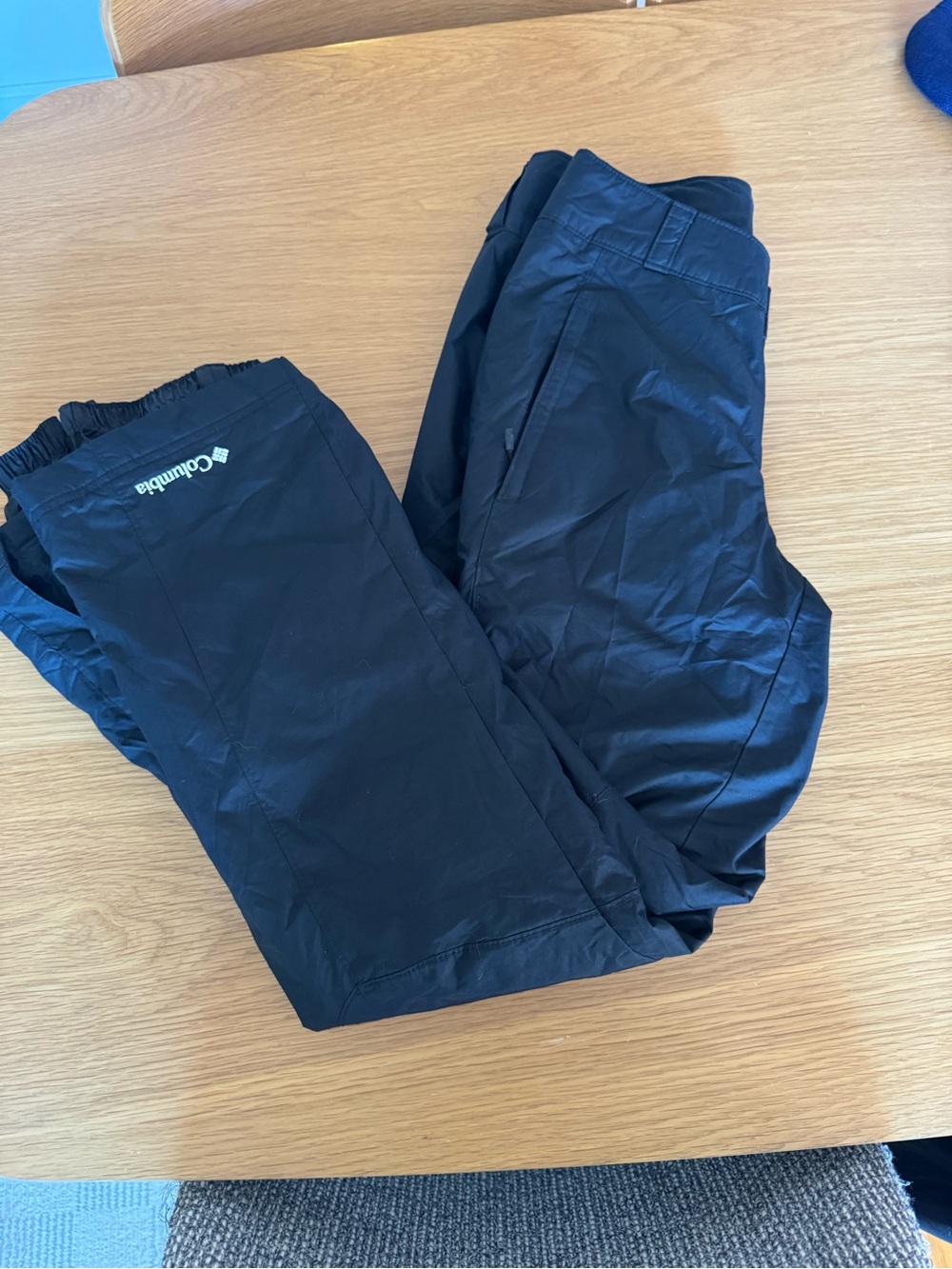 Columbia Black Waterproof Ski/snow Pants with Logo